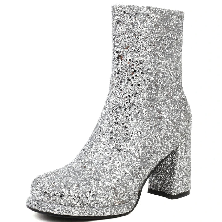Seraphina Sequin Heel Boots