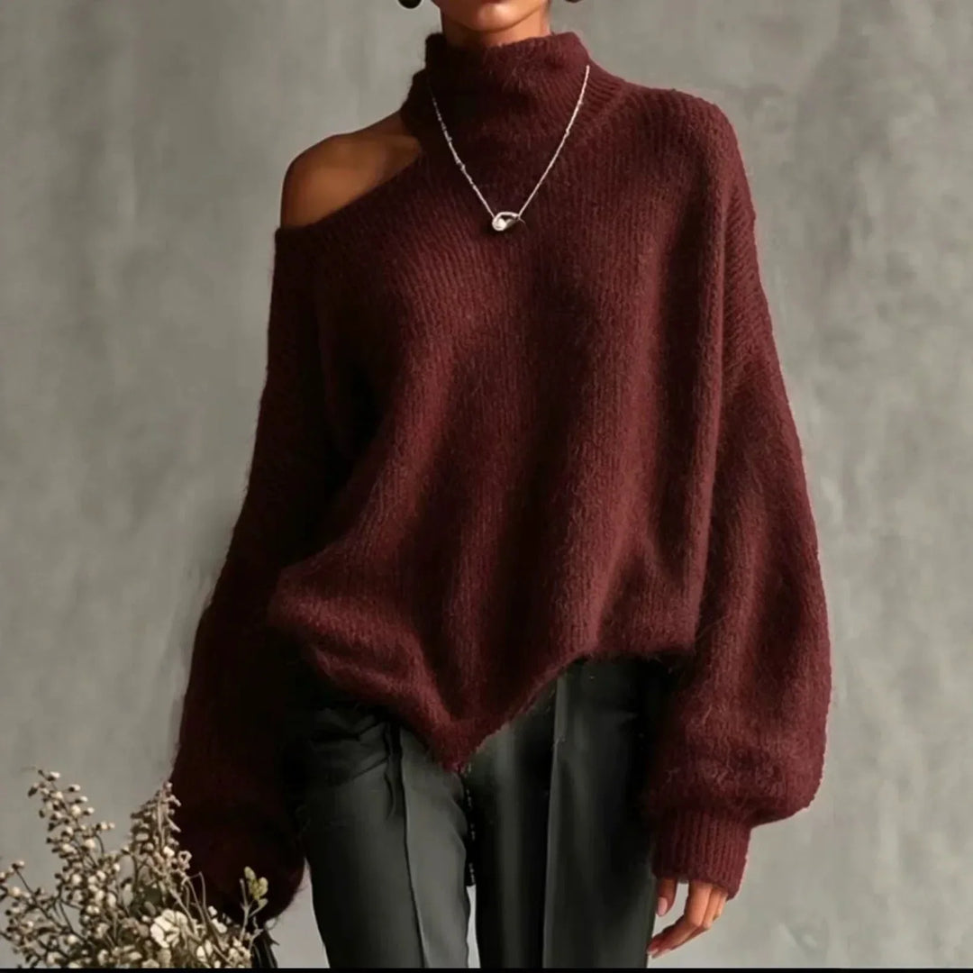 Tessaly Cutout Shoulder Sweater