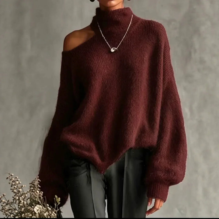 Tessaly Cutout Shoulder Sweater