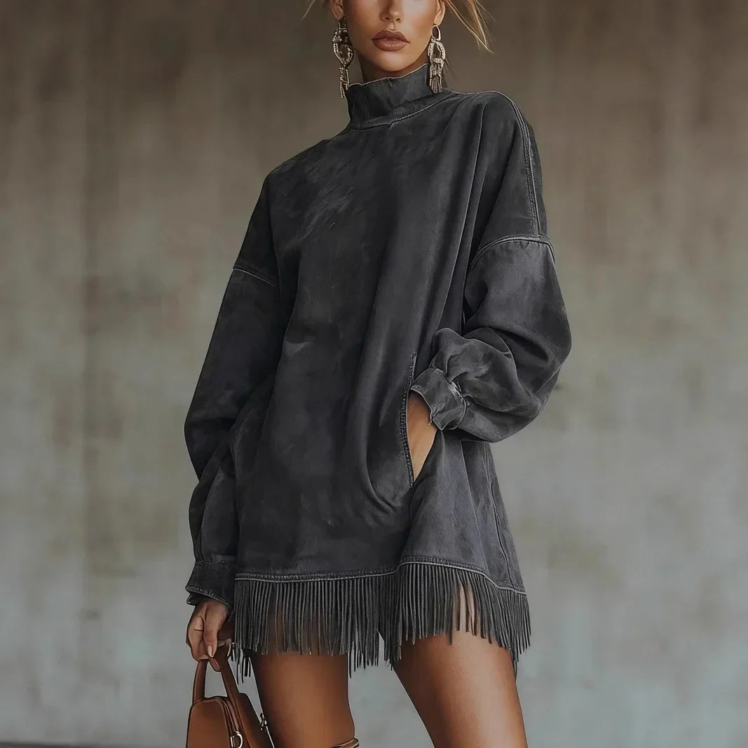 Octavia High Neck Tunic Dress