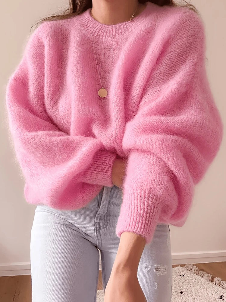 Harlow Fuzzy Knit Pullover