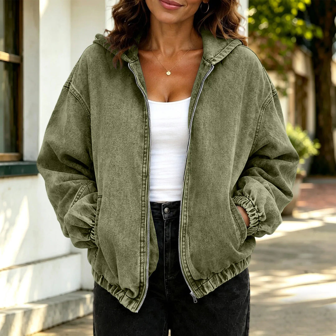 Sabine Hooded Denim Jacket