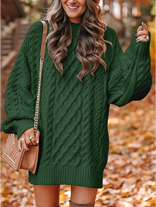 Marchetti Cable Knit Sweater Dress