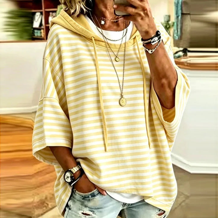 Winslet Striped Hooded Pullover
