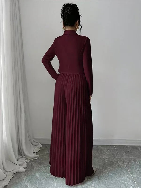 Valentina Pleated Wide Leg Set