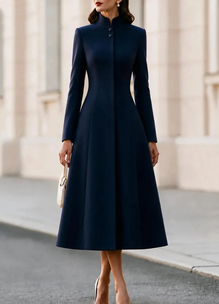 Ines Stand Collar Coat Dress