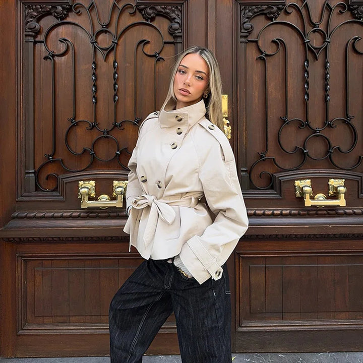 Corinne Double Breasted Trench