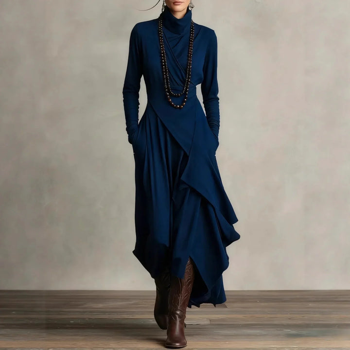 Fiona Draped Crossover Maxi Dress