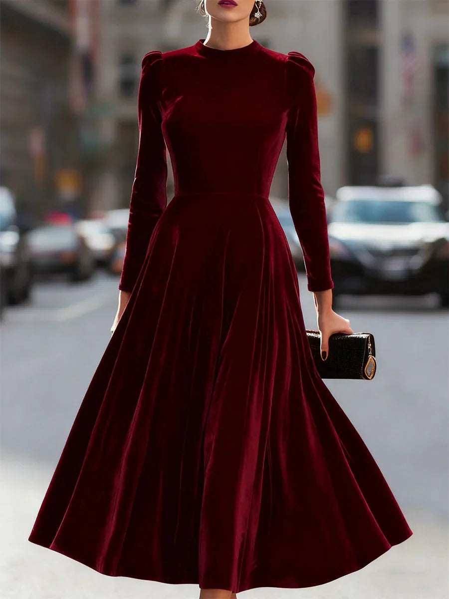 Simone Round Neck Maxi Dress