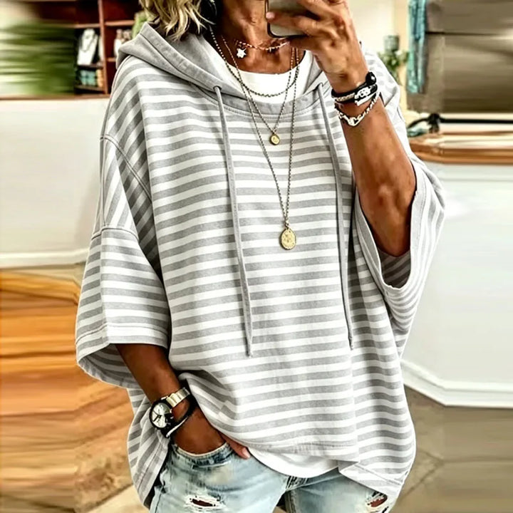 Winslet Striped Hooded Pullover