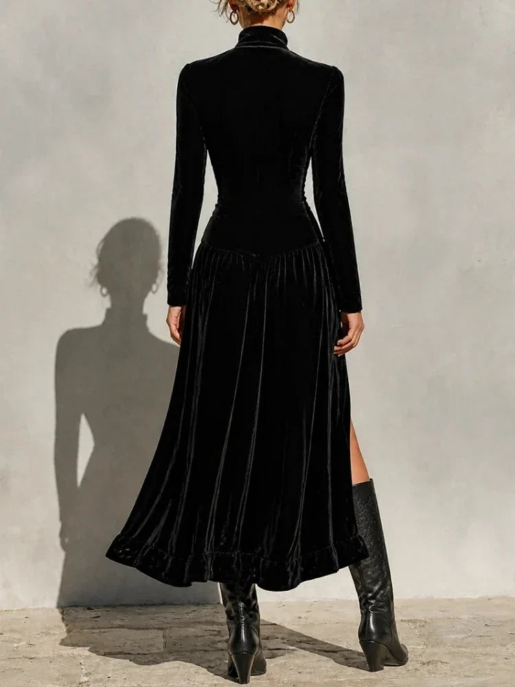 Thalia Button Front Maxi Dress