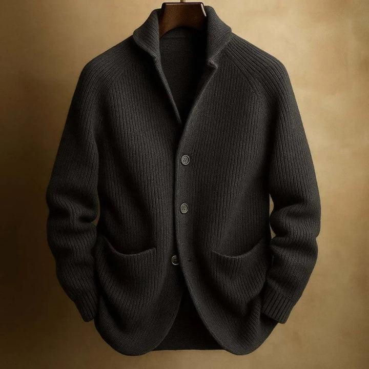 Carter Ribbed Knit Blazer Cardigan