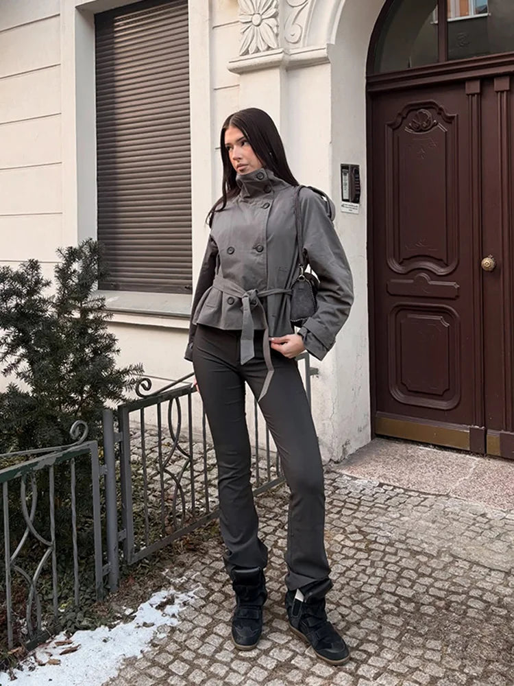 Corinne Double Breasted Trench