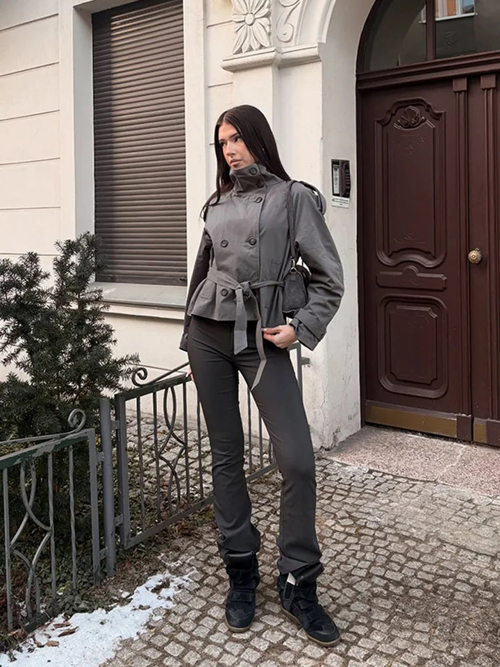 Corinne Double Breasted Trench
