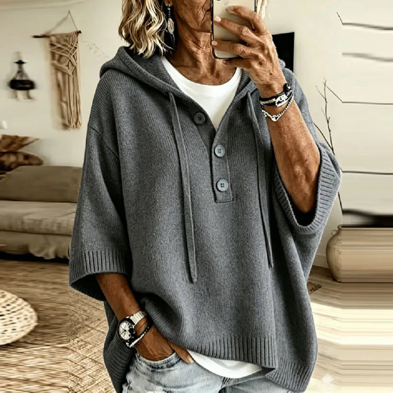 Lillian Hooded Knit Pullover