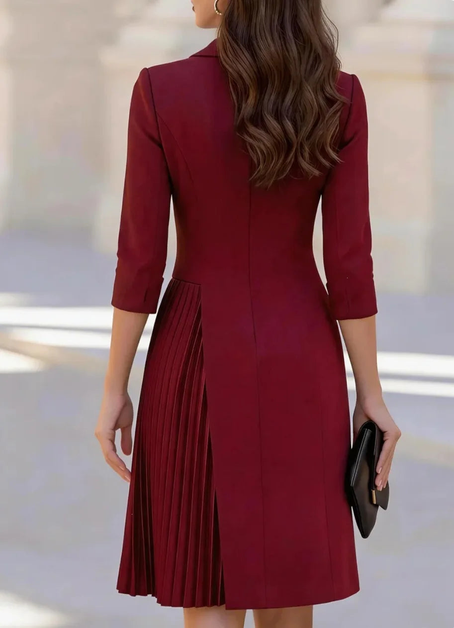Beatriz Pleated Blazer Dress