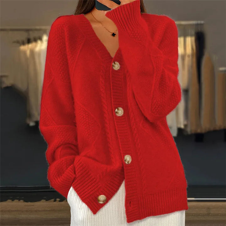 Wyonna Cable Knit Button Cardigan