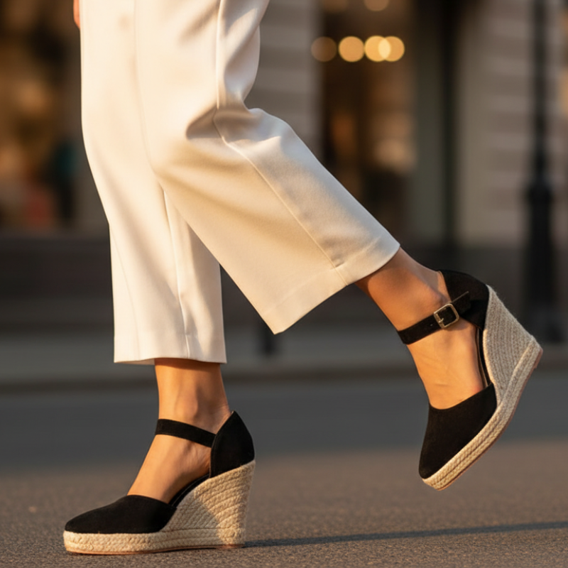 Margot Ankle Strap Wedge Sandals