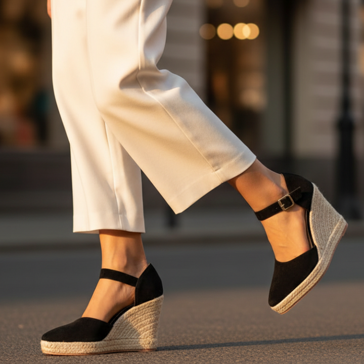 Margot Ankle Strap Wedge Sandals