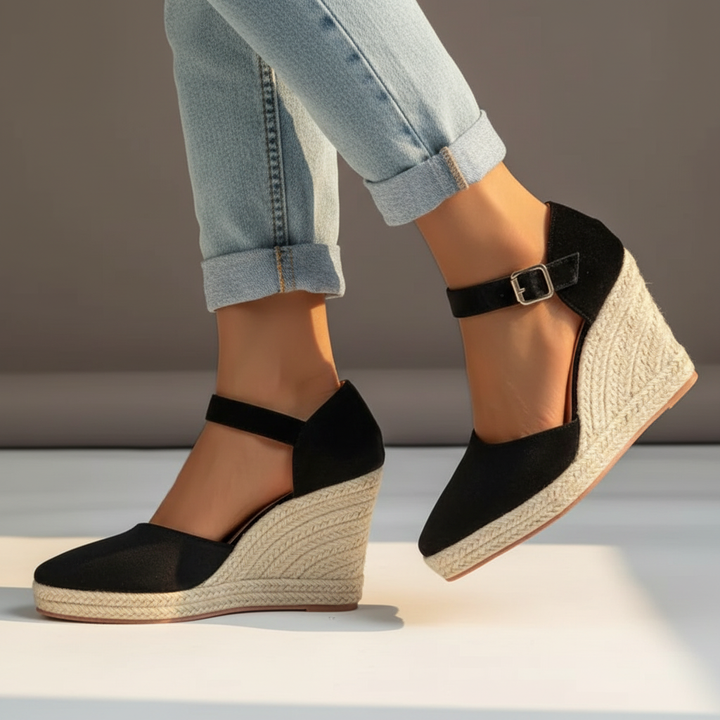 Margot Ankle Strap Wedge Sandals