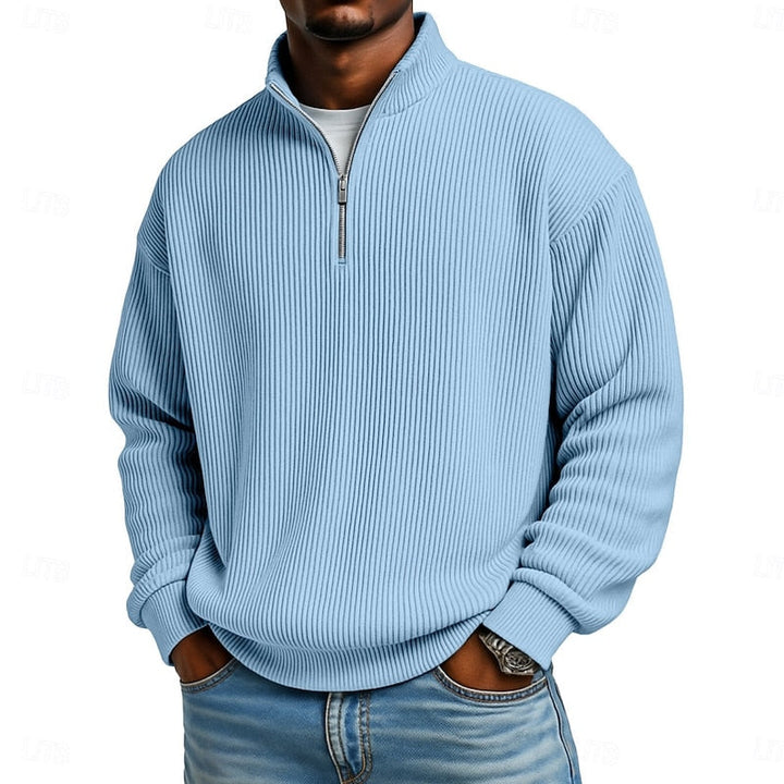 Holden Ribbed Quarter-Zip Pullover
