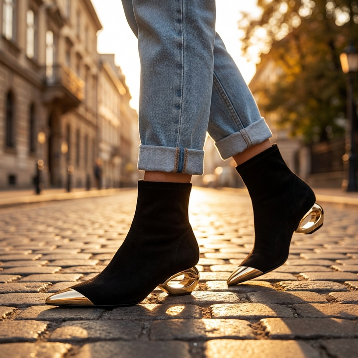 Sabine Hollow Ankle Boots