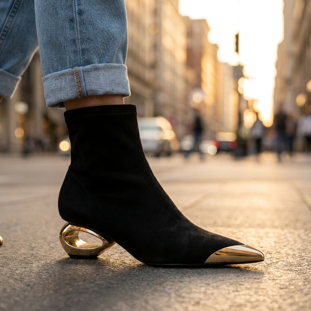 Sabine Hollow Ankle Boots
