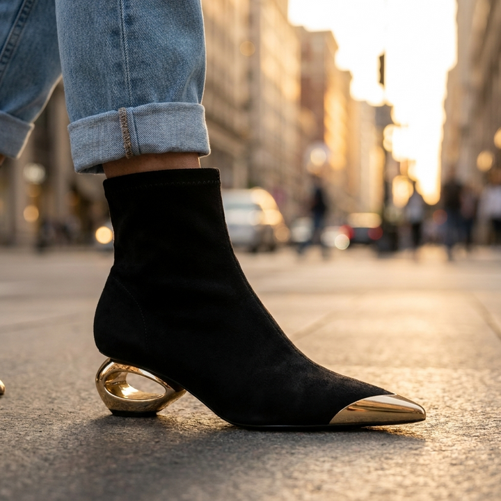 Sabine Hollow Ankle Boots