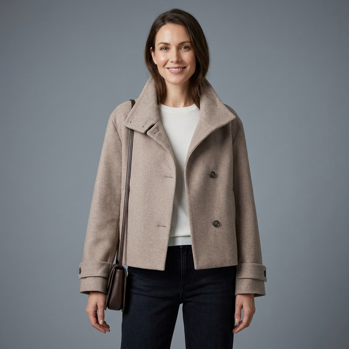 Laureen Funnel Collar Jacket