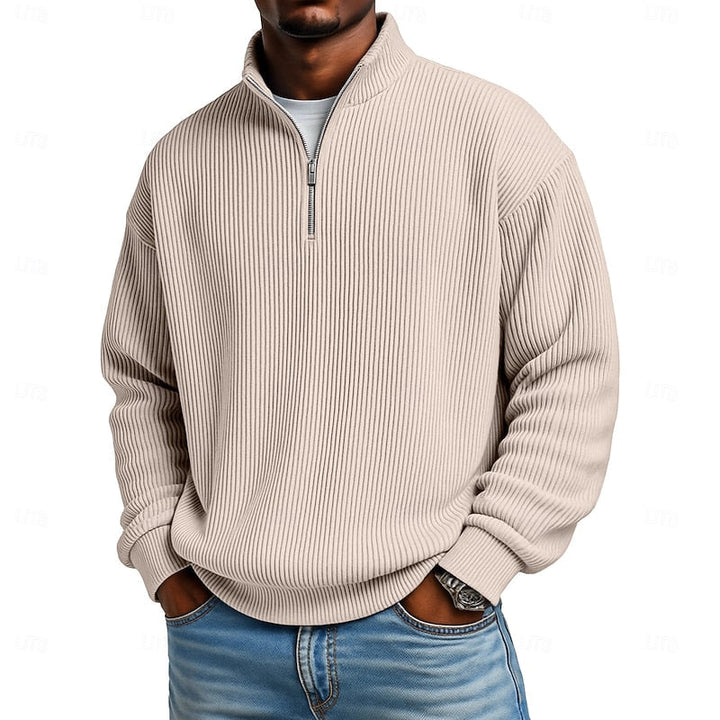 Holden Ribbed Quarter-Zip Pullover