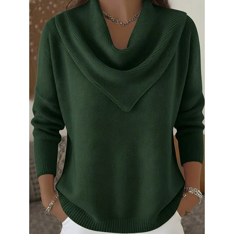 Matilda Elegant Cowl-Neck Sweater
